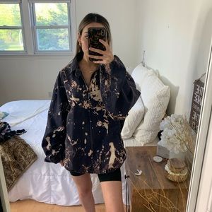 Chaps Jackets & Coats - Ralph Lauren Chaps Bleached Tie Dye ZIP Up Jacket Chaps Jackets & Coats - Ralph Lauren Chaps Bleached Tie Dye ZIP Up Jacket